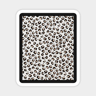 Leopard pattern, Abstract print, Retro, Mid century art Magnet