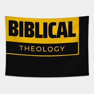 Biblical Theology yellow tuff design Tapestry