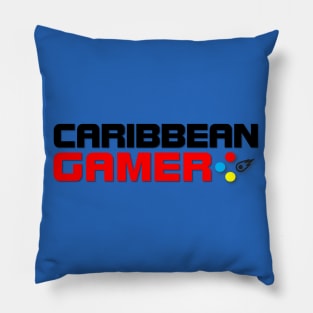 Caribbean Gamer Red and Black Official Logo Pillow