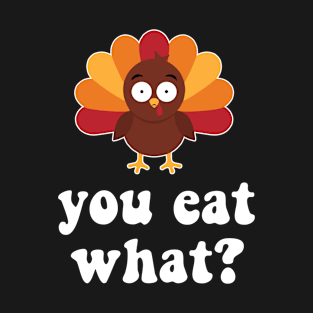 Vegan Thanksgiving Cute Vegetarian Turkey T-Shirt