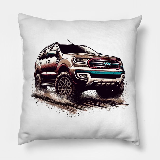 Ford Everest Pillow by Vehicles-Art