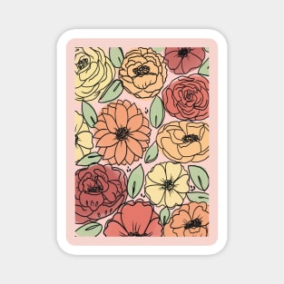 Autumn Florals Magnet