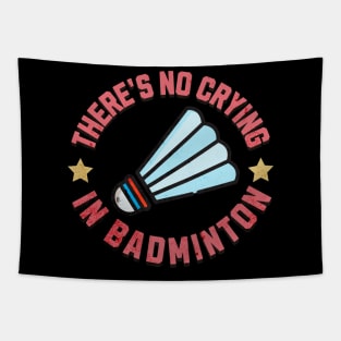 Funny Badminton Tapestry