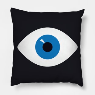 eye of blue Pillow