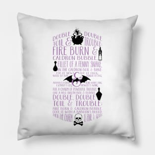 Double, Double Toil & Trouble Pillow