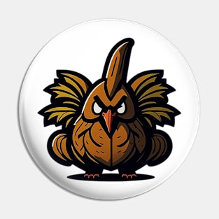 Cartoonish Thanksgiving Turkey Pin