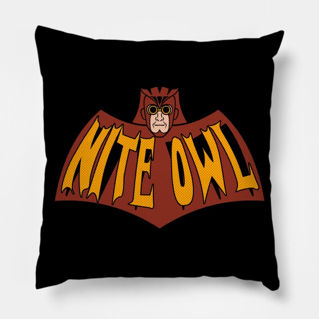 NiteOwl 66 Pillow by nickbeta