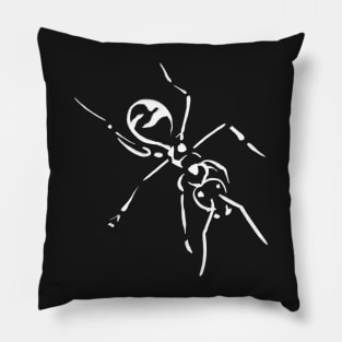 Creepy Ant Black Pillow