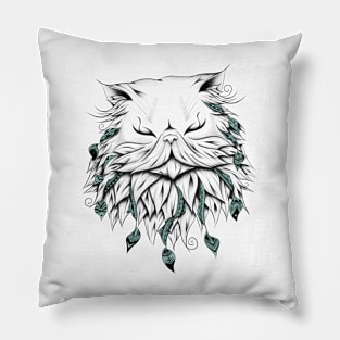 Poetic Persian Cat Pillow