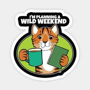 Coffee Books Tiger Wild Weekend Magnet