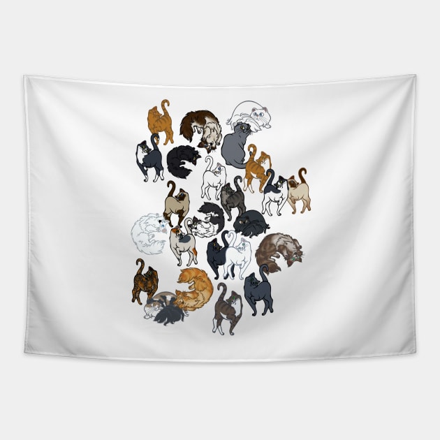 Crazy Cat Person All Over Print Tapestry by RJKpoyp