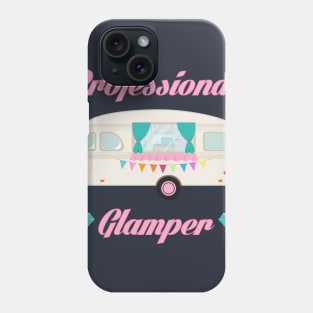 Professional Glamper - Pink Glam Camper Camping RV Trailer Phone Case
