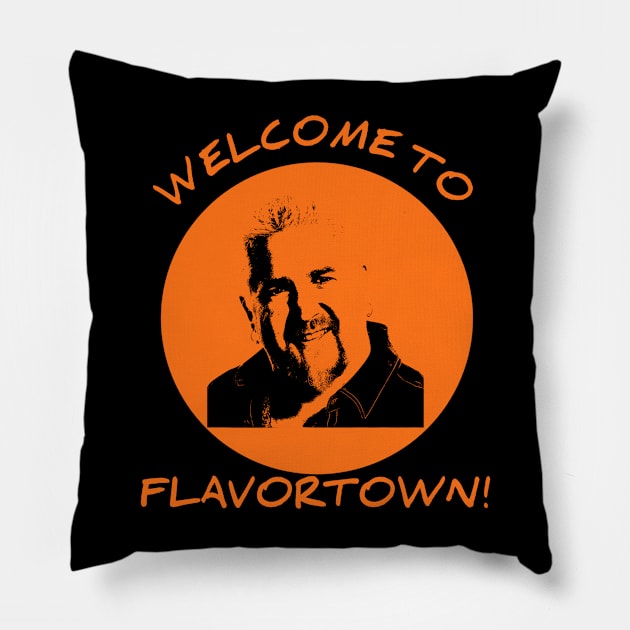 Guy fieri t-shirt Pillow by Dede gemoy