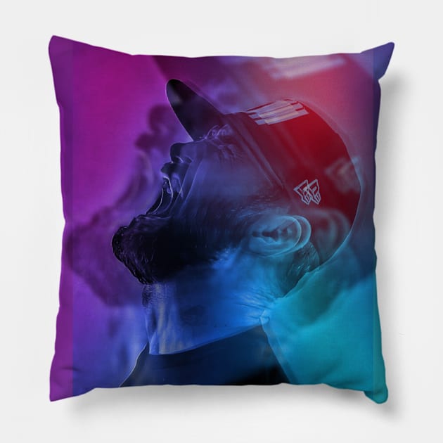 Hallucinations Single Release Tee QZR004 Pillow by J. Augustus