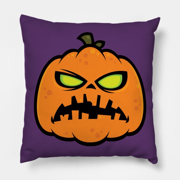 Pumpkin Zombie Pillow by fizzgig