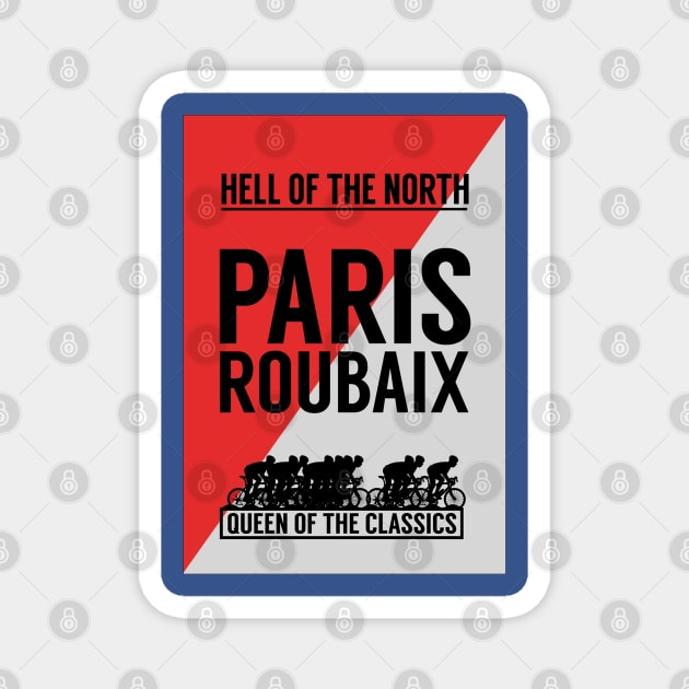 Paris Riubaix Tour de France Bicycle Racing Print Magnet by posterbobs