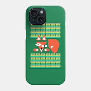 fox in the meadow Phone Case