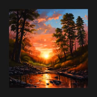 Sunrise by the creek T-Shirt