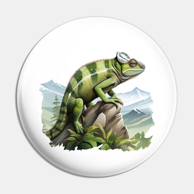 Veiled Chameleon Pin by zooleisurelife