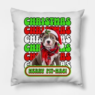 Merry Pit-mas Pillow