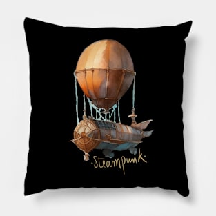 Steampunk Air Ship Pillow