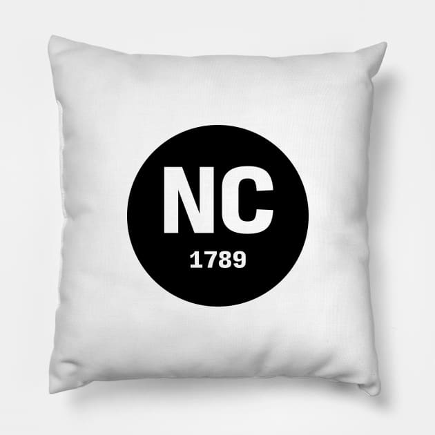 North Carolina | NC 1789 Pillow by KodeLiMe