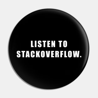 Listen to Stackoverflow Pin