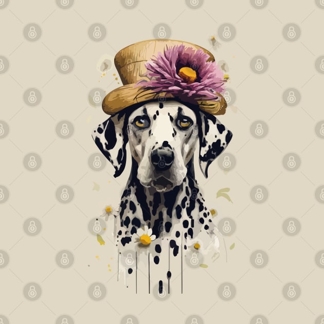 Dogs in Hats. Dalmatians by CatCoconut-Art