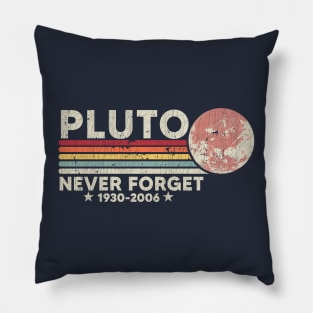 Never Forget Pluto - Funny Space, Science Pillow