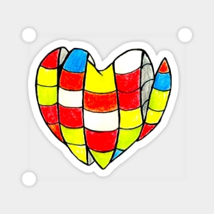 Rubik's Heart Magnet