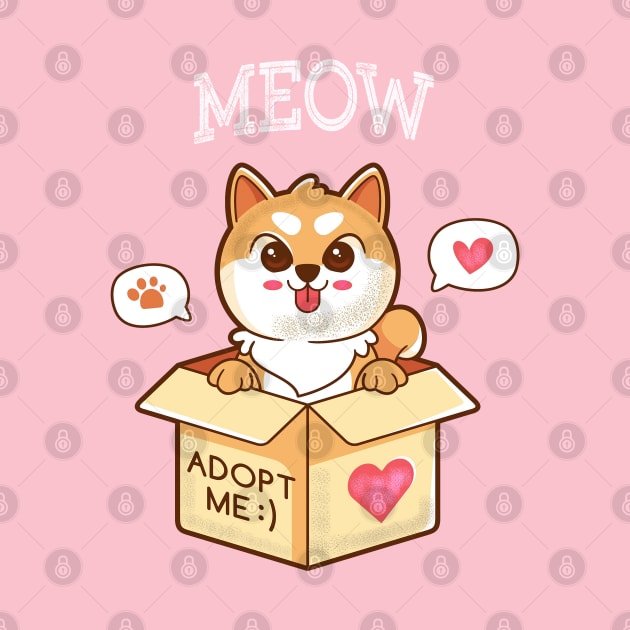 Cute Cat Meow by JeffDesign