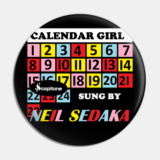Calendar Girl Pin