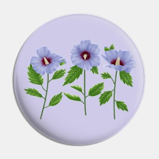 Rose of sharon Pin