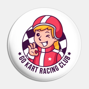 Go Kart Racing Club - Kawaii Pin