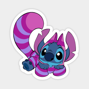 Halloween Time - Stitch Cheshire Magnet