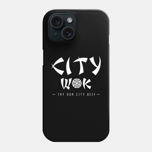 City Wok (White) Phone Case by Punksthetic