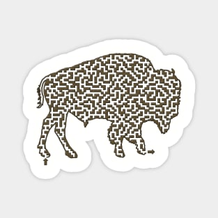 Bison Shaped Maze Magnet