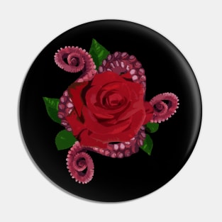 Rose with Tentacles Pin
