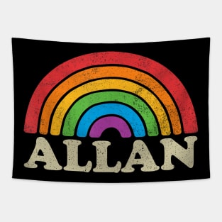 Allan - Retro Rainbow Flag Vintage-Style Tapestry