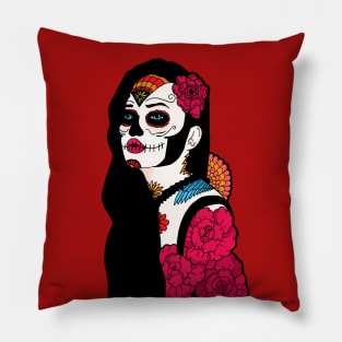 Sugar skull girl Pillow