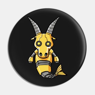 Capricorn robotic zodiac sign Pin