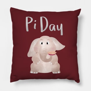 Little Pie for Elephant - Pi Day Pillow