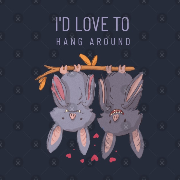 I'd love to hang around Cute Bats Couple by CLPDesignLab