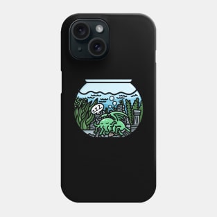 Cthulhu's Fishbowl Dream: A humorous take on the Great Old One Phone Case