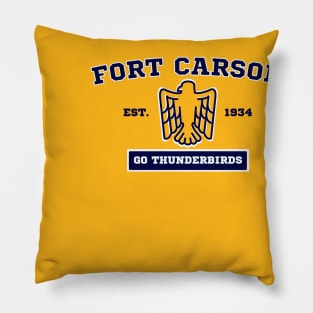 Fort Carson High School Go Thunderbirds Pillow