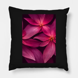 Beautiful Red Burgundy Flowers, for all those who love nature #102 Pillow