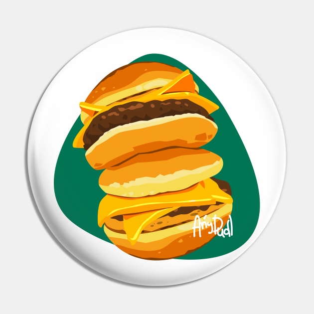 Cheeseburger Pin by Anydudl