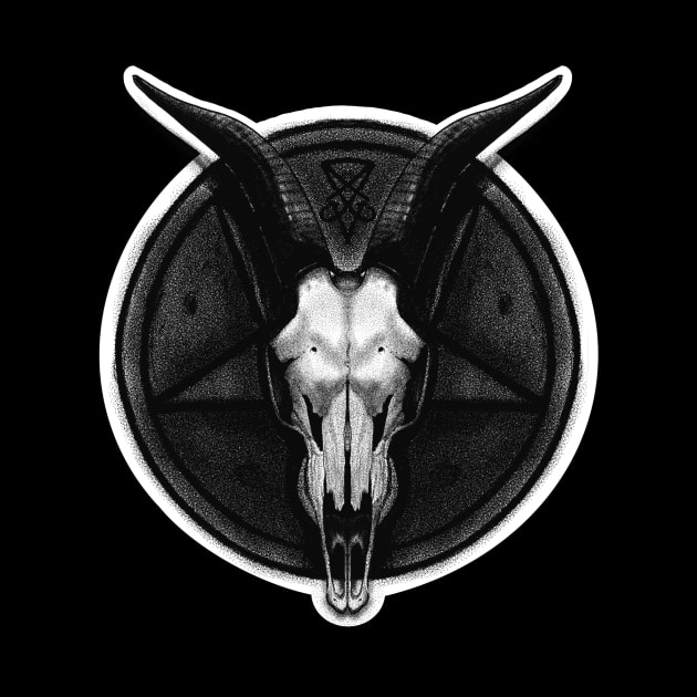 Baphomet skull by Matthenegar