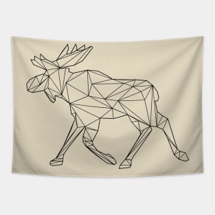 Moose or Elk in low poly style Tapestry