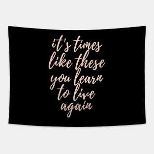 'Learn To Live Again' Cancer Awareness Shirt Tapestry